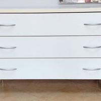 Cassettiera bianca 3 cassetti