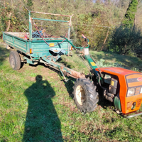 Motocoltivatore Goldoni con carrello trazionato