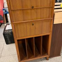 Mobile porta giradischi e dischi vinile vintage