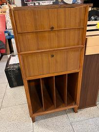 Mobile porta giradischi e dischi vinile vintage