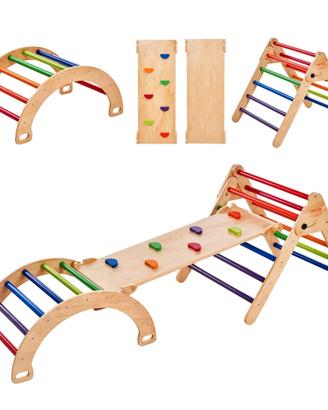 Triangolo di Pikler 5 in 1 Giochi da Arrampicata