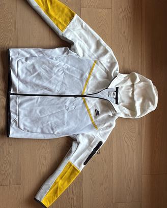 Felpa nike tech bianca-gialla