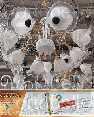 Codice: 264387 LAMPADARIO 8 LUCI STILE CLASSICO C