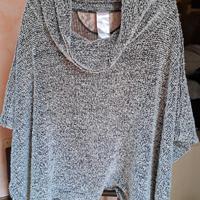 Maglione a mantella Fiorella Rubino