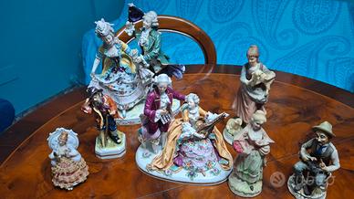 Lotto Statuine Porcellana Capodimonte