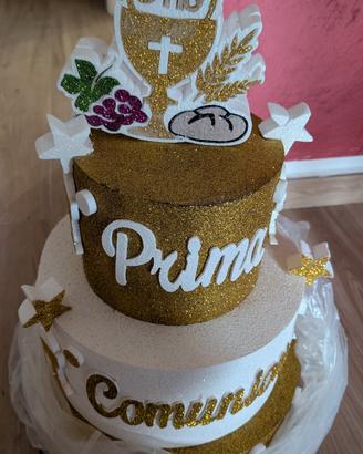 torta polistirolo comunione 