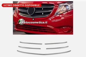 Profili cromati modanature frontale Mercedes Vito