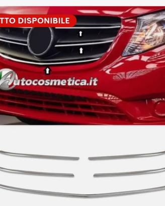 Profili cromati modanature frontale Mercedes Vito