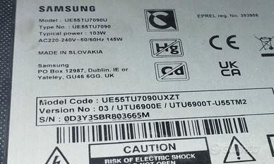 Scheda madre Samsung UE55TU7090 da TV schermoRotto