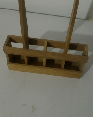 Porta mestoli in legno per posate NUOVO MAI USATO