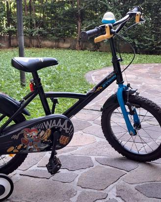 BTWIN Bici bambino 16" JACK PIRABIKE nera