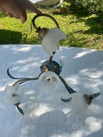 Lampadario a tre bracci
