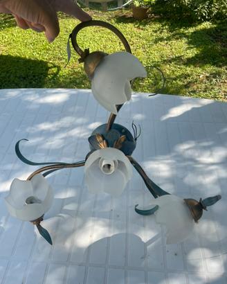 Lampadario a tre bracci