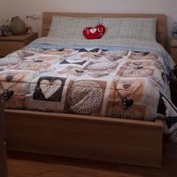 Letto matrimoniale con contenitore IKEA MALM