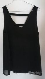 Blusa senza maniche scollo a V