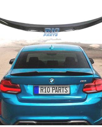 SPOILER ALETTONE BMW F22 F23 F87 M2 CARBONIO