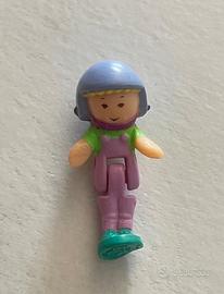 Polly Pocket bambolina + motorino nero