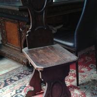 Sgabelli in legno coppia