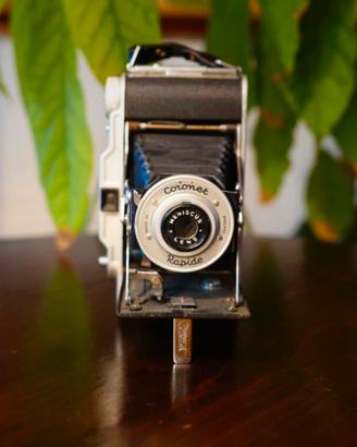 Fotocamera  a soffietto Coronet vintage anni 50 