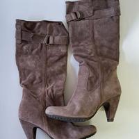 Stivali camoscio marrone num.37 Barbara Bucci