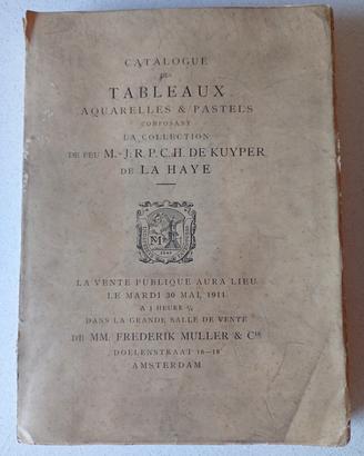 libro catalogo originale " de Kuyper" 1911