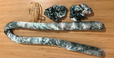 Kit fascia bigodino capelli
