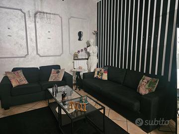 Set 2 divani salotto neri