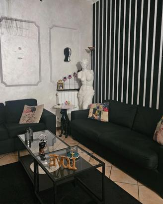 Set 2 divani salotto neri