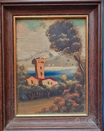 Quadretto dipinto su rame