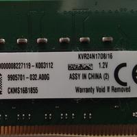 Kingston 16GB (1x16GB) DDR4 RAM KVR24N17D8/16