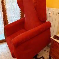 poltrona relax alzapersona 2 motori  microfibra