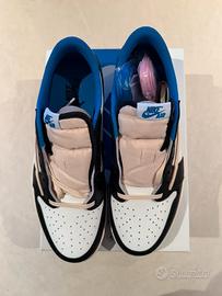 Scarpe da basket Nike Air TS basse, blu, taglia 41