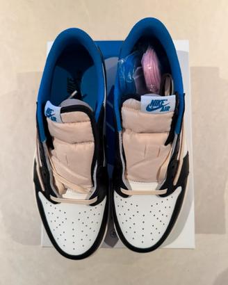 Scarpe da basket Nike Air TS basse, blu, taglia 41