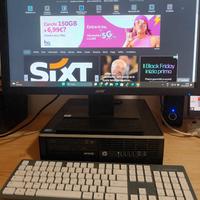 PC Desktop HP 800 Intel I5 Monitor 14 Pollici 8GB