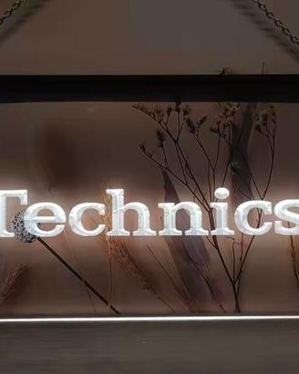 Insegna luminosa giradischi Technics 