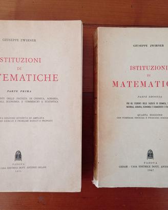 Istituzioni di matematiche 1+2 - Zwirner