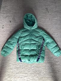 Piumino Benetton Verde Acqua