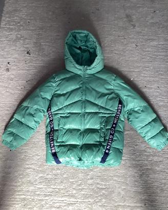 Piumino Benetton Verde Acqua