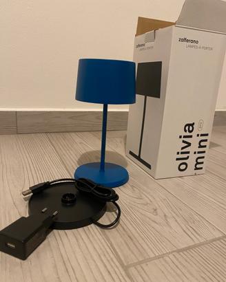 Lampada olivia mini pro blu - zafferano - nuova