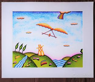 GIULIANO GHELLI - Due Litografie Firmate - 1993