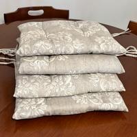 4 Cuscini per sedie shabby