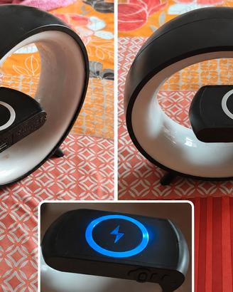 Lampada LED da tavolo con ricarica Wireless
