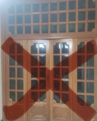 Sopra luce finestra superiore, legno Douglas