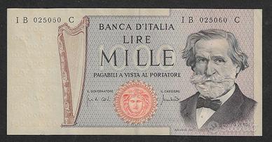 Italia - Banconota circolata da 1000 £ Verdi 71