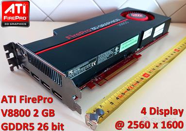 AMD FirePro V8800 2 GB GDDR5 - 4x DisplayPort GPU