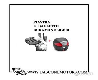 Piastra e bauletto burgman 1998 2002 GIVI
