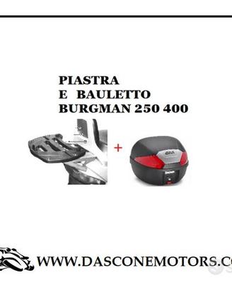 Piastra e bauletto burgman 1998 2002 GIVI