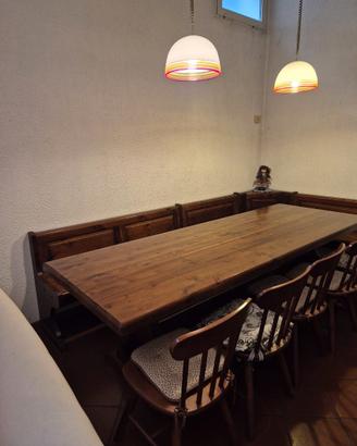 Tavolo legno e sedie