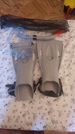 PINNE DA SUB CON MASCHERA E BOCCAGLIO ABBINATI 