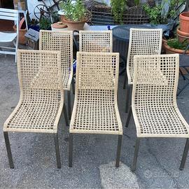 Sedie Ikea Nandor acciaio/paglia  25€ l'una
